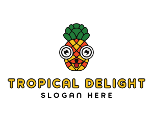 Pineapple - Tropical Pineapple Fruit logo design