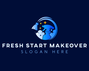 Makeover - Spray Cleaning Janitorial logo design