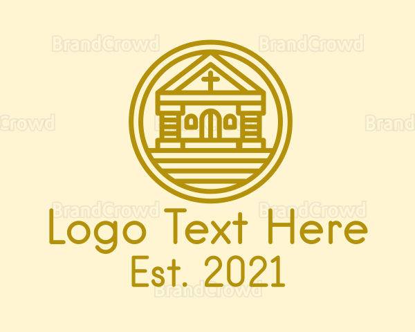Round Gold Church Logo