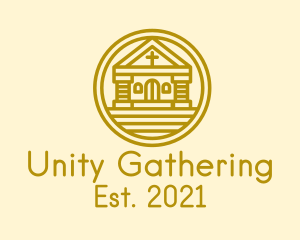 Congregation - Round Gold Church logo design
