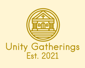 Congregation - Round Gold Church logo design