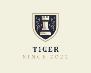 Chess Master - Rook Chesspiece Sports Team logo design