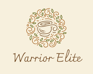 Caffeine - Coffee Tea Cafe logo design