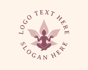 Yogi - Woman Lotus Wellness logo design