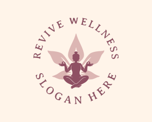 Rejuvenating - Woman Lotus Wellness logo design