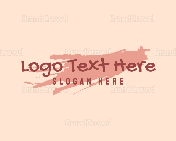 Pink Paint Wordmark Logo