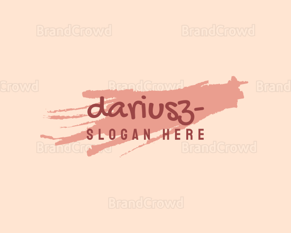 Pink Paint Wordmark Logo