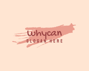 Pink Paint Wordmark Logo