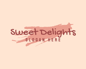 Pink Paint Wordmark logo design