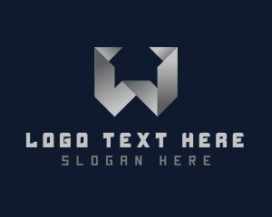 Geometric - Origami Digital Tech logo design