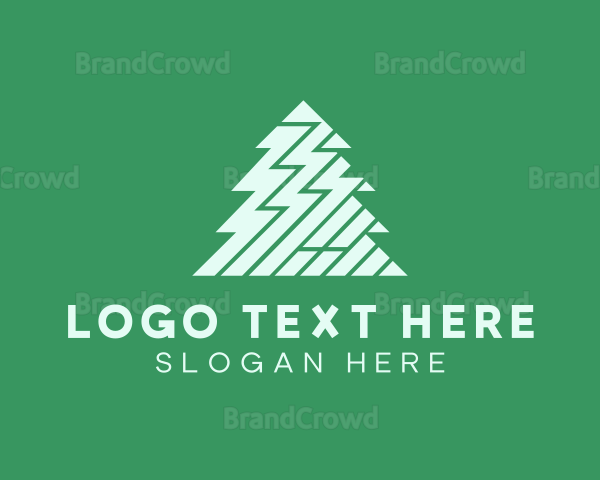 Zigzag Pine Tree Logo