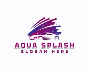 Auto Carwash Splash logo design