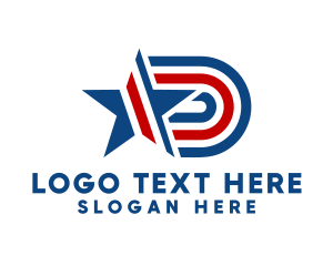 Flag - American Country Star logo design
