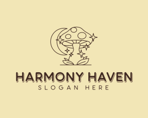 Holistic Herbal Mushroom logo design