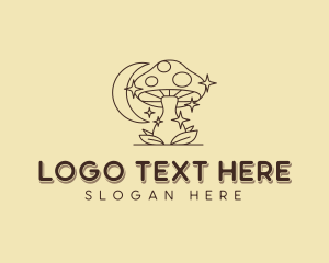 Shrooms - Holistic Herbal Mushroom logo design