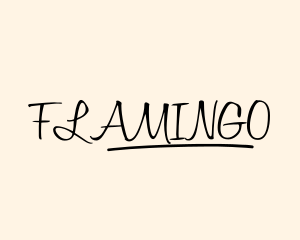 Simple Script Handwriting Logo