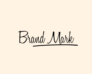 Trademark - Simple Script Handwriting logo design