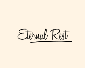 Funeral Home - Simple Script Handwriting logo design