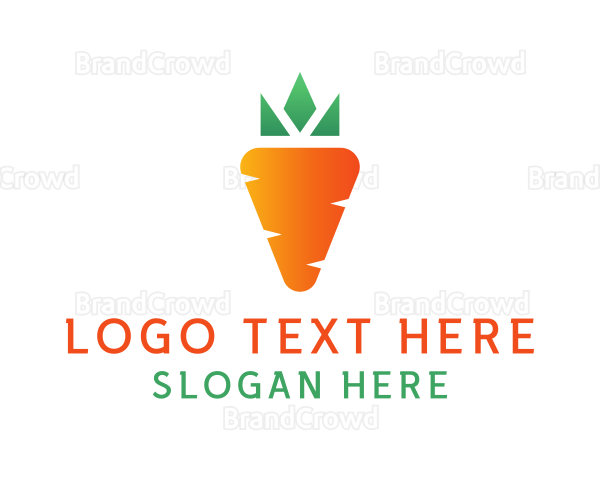 Carrot Vegetable Harvest Logo