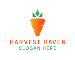 Carrot Vegetable Harvest logo design