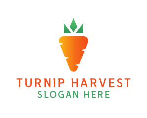 Carrot Vegetable Harvest logo design