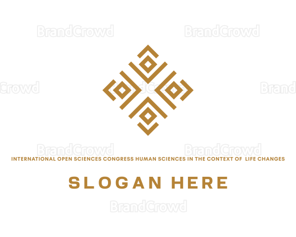 Royal Ethnic Textile Pattern Logo