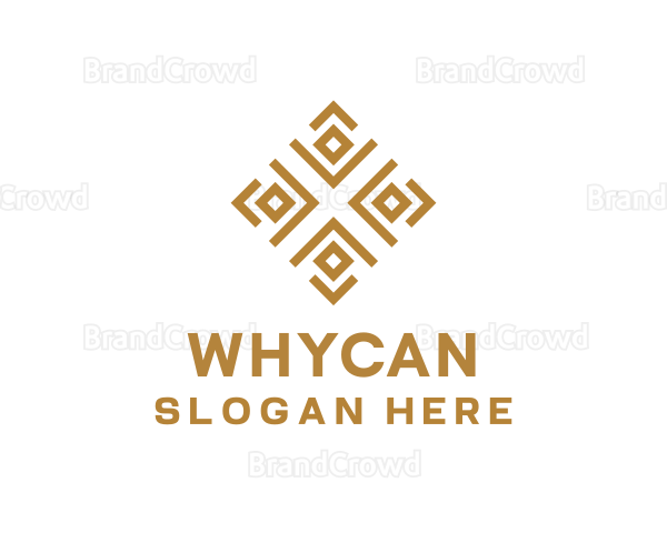 Royal Ethnic Textile Pattern Logo