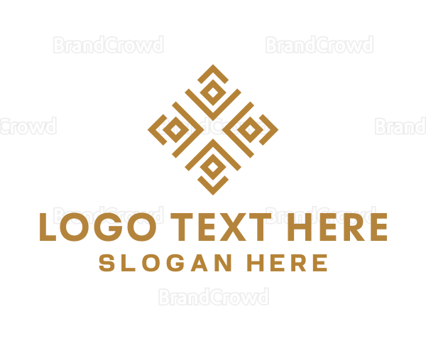 Royal Ethnic Textile Pattern Logo