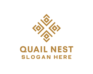 Royal Ethnic Textile Pattern logo design