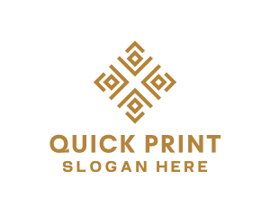 Royal Ethnic Textile Pattern logo design