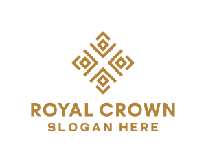 Royal - Royal Ethnic Textile Pattern logo design