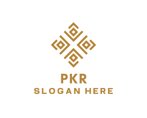 Royal Ethnic Textile Pattern logo design