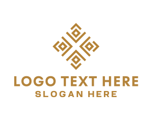 Cultural - Royal Ethnic Textile Pattern logo design