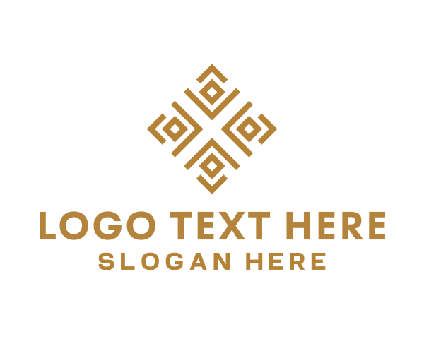 Local - Royal Ethnic Textile Pattern logo design