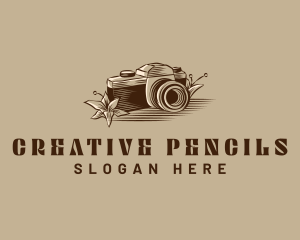 Camera Floral Photography logo design