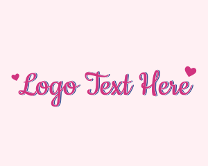 Love - Lovely Handwritten Text logo design