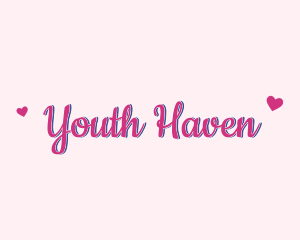 Teenager - Lovely Handwritten Text logo design