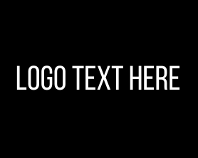 Ad Agency - Bold Black & White Text logo design