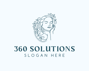 Elegant Female Floral logo design