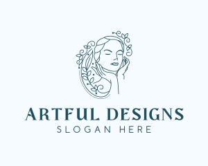 Elegant Female Floral logo design