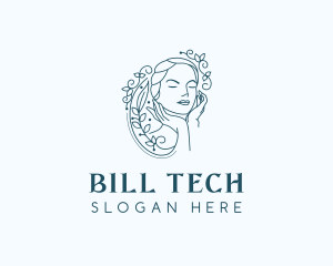 Elegant Female Floral logo design