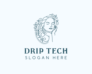 Elegant Female Floral logo design