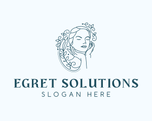 Elegant Female Floral logo design