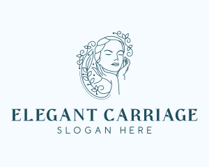 Elegant Female Floral logo design