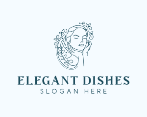 Elegant Female Floral logo design