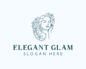 Glamorous - Elegant Female Floral logo design