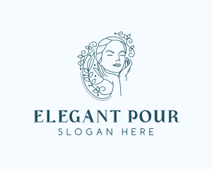 Elegant Female Floral logo design