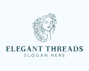 Elegant Female Floral logo design