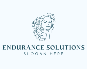 Elegant Female Floral logo design