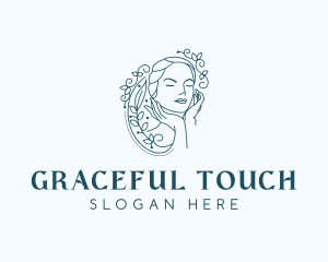 Elegant Female Floral logo design